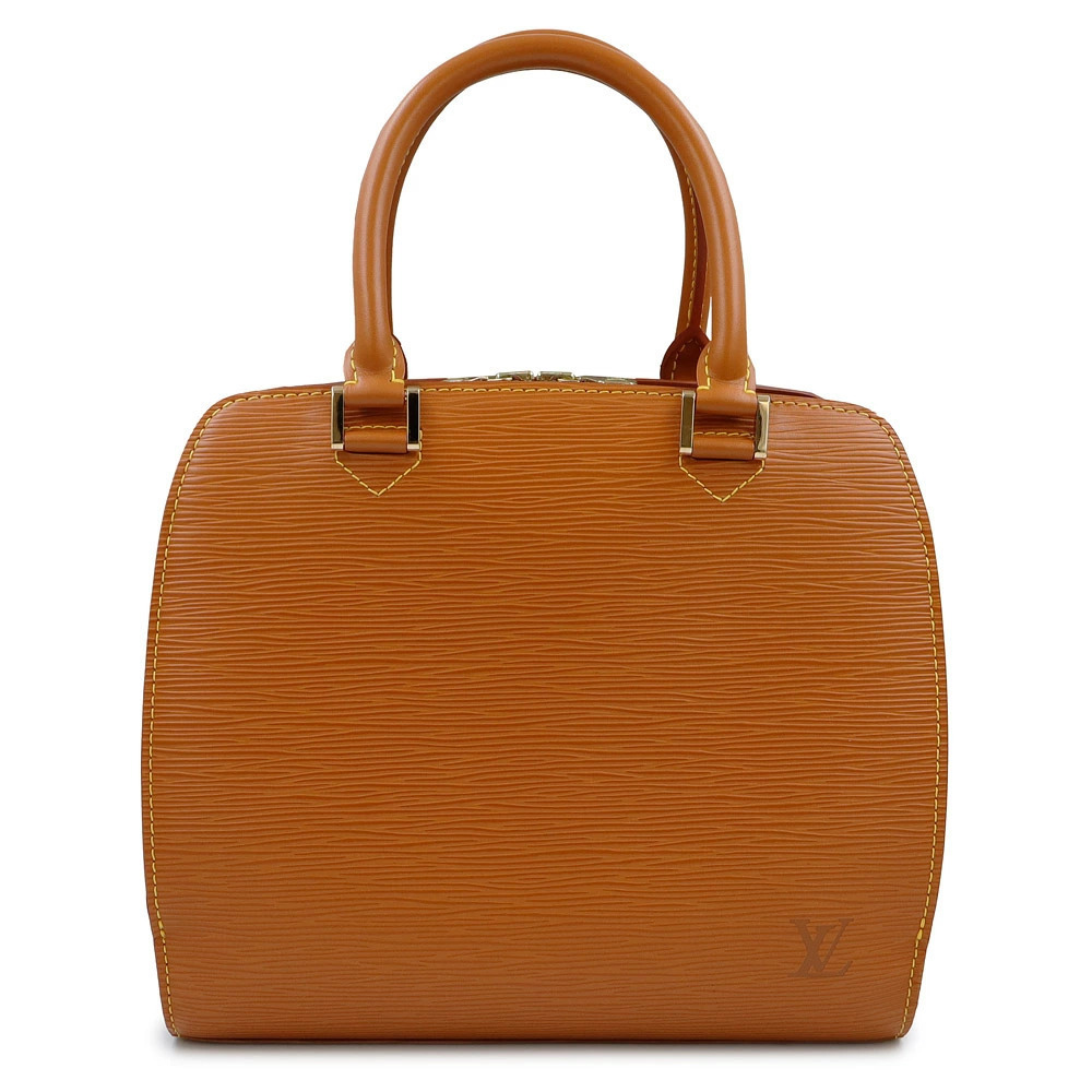 LOUIS VUITTON Pont Neuf Epi Leather Zipangu Gold Brown Handbag